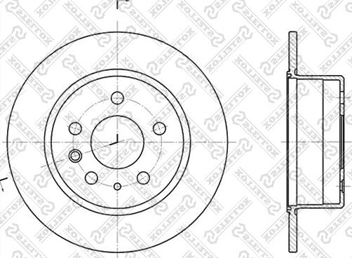 Stellox 6020-3305-SX - Тормозной диск autospares.lv