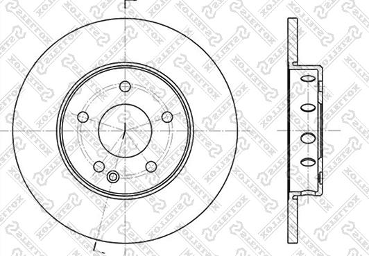 Stellox 6020-3316-SX - Тормозной диск autospares.lv