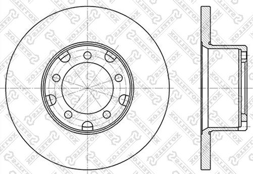 Stellox 6020-3311-SX - Тормозной диск autospares.lv