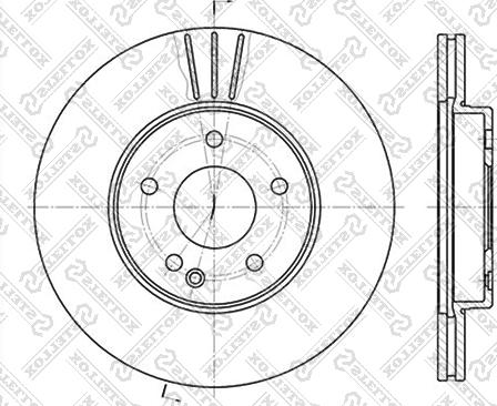 Stellox 6020-3317V-SX - Тормозной диск autospares.lv