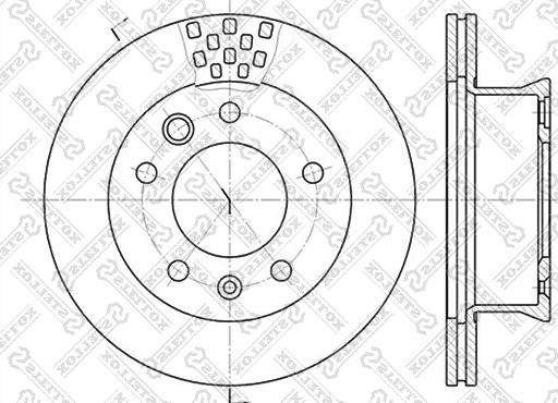 Stellox 6020-3334V-SX - Тормозной диск autospares.lv