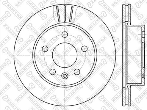 Stellox 6020-3335V-SX - Тормозной диск autospares.lv