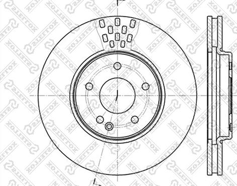 Stellox 6020-3332V-SX - Тормозной диск autospares.lv