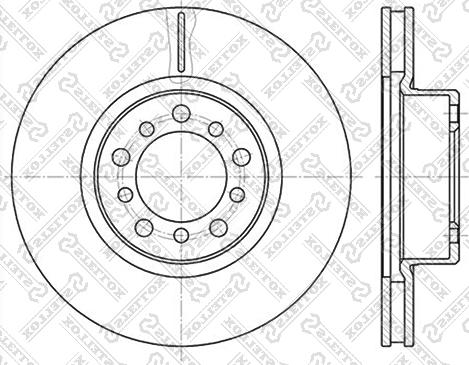 Stellox 6020-3324V-SX - Тормозной диск autospares.lv