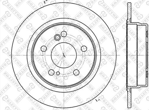 Stellox 6020-3326-SX - Тормозной диск autospares.lv