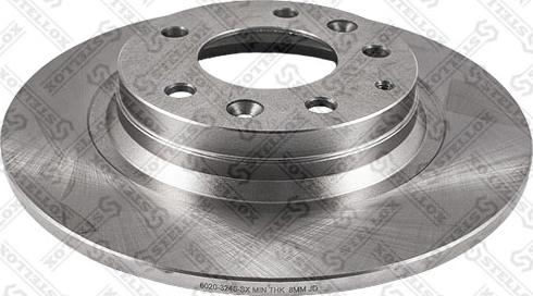 Stellox 6020-3246-SX - Тормозной диск autospares.lv