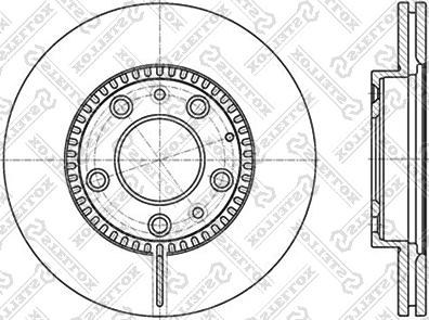 Stellox 6020-3241V-SX - Тормозной диск autospares.lv