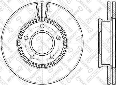 Stellox 6020-3243V-SX - Тормозной диск autospares.lv