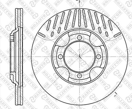 Stellox 6020-3216V-SX - Тормозной диск autospares.lv