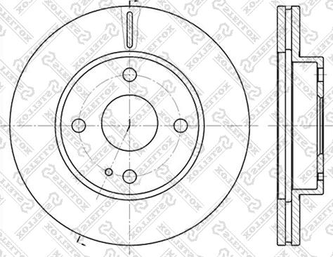 Stellox 6020-3232V-SX - Тормозной диск autospares.lv