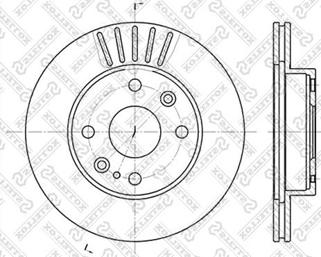 Stellox 6020-3223V-SX - Тормозной диск autospares.lv