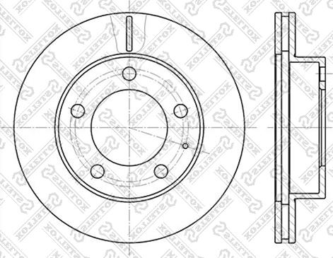 Stellox 6020-3227V-SX - Тормозной диск autospares.lv