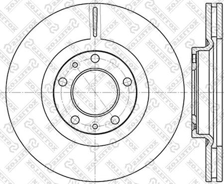 Stellox 6020-3723V-SX - Тормозной диск autospares.lv