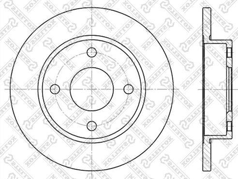 Stellox 6020-2543-SX - Тормозной диск autospares.lv