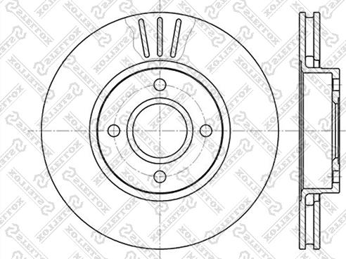 Stellox 6020-2542V-SX - Тормозной диск autospares.lv