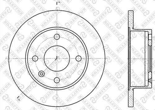 Stellox 6020-2512-SX - Тормозной диск autospares.lv