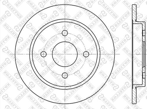 Stellox 6020-2536-SX - Тормозной диск autospares.lv