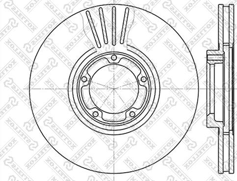 Stellox 6020-2532V-SX - Тормозной диск autospares.lv