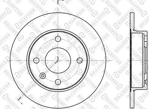 Stellox 6020-2526-SX - Тормозной диск autospares.lv