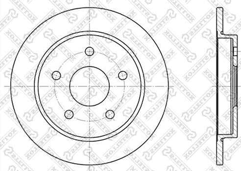 Stellox 6020-2522-SX - Тормозной диск autospares.lv