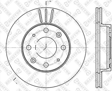Lucas Electrical DF1815 - Тормозной диск autospares.lv