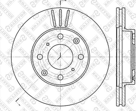 Stellox 6020-2615V-SX - Тормозной диск autospares.lv