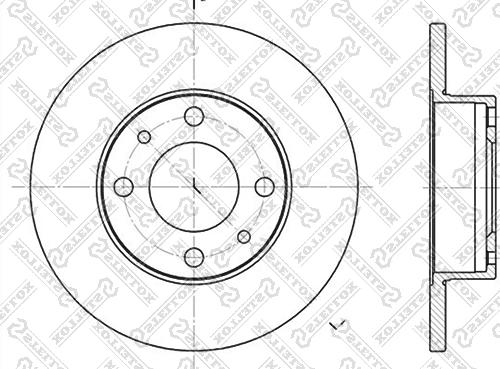 Stellox 6020-2302-SX - Тормозной диск autospares.lv