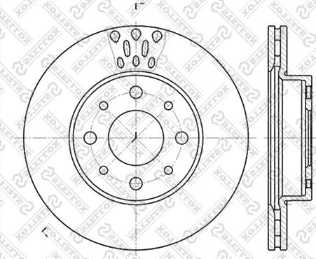 Stellox 6020-2331V-SX - Тормозной диск autospares.lv
