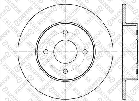 Stellox 6020-2252-SX - Тормозной диск autospares.lv