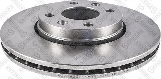 Stellox 6020-2264V-SX - Тормозной диск autospares.lv