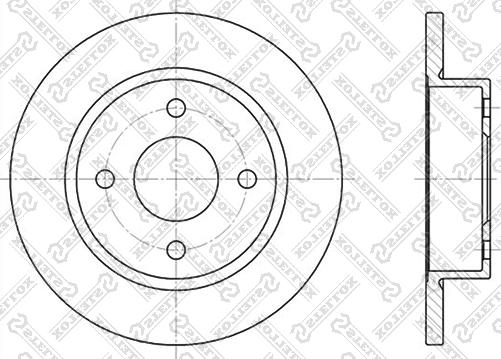 Stellox 6020-2237-SX - Тормозной диск autospares.lv