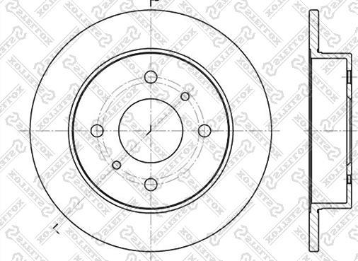 Stellox 6020-2229-SX - Тормозной диск autospares.lv