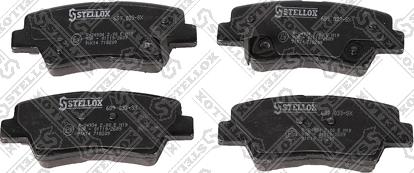 Stellox 689 033-SX - Тормозные колодки, дисковые, комплект autospares.lv