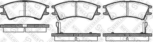 Stellox 686 002B-SX - Тормозные колодки, дисковые, комплект autospares.lv