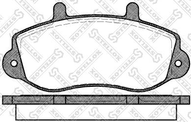 Stellox 688 000-SX - Тормозные колодки, дисковые, комплект autospares.lv