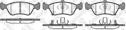 Stellox 687 002B-SX - Тормозные колодки, дисковые, комплект autospares.lv