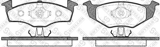 Stellox 620 010B-SX - Тормозные колодки, дисковые, комплект autospares.lv