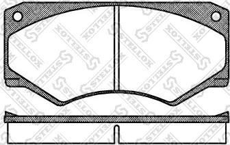 Stellox 058 000B-SX - Тормозные колодки, дисковые, комплект autospares.lv