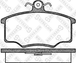 Stellox 057 000-SX - Тормозные колодки, дисковые, комплект autospares.lv