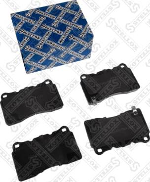 Stellox 000 675B-SX - Тормозные колодки, дисковые, комплект autospares.lv