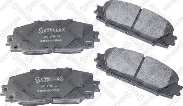Stellox 000 273B-SX - Тормозные колодки, дисковые, комплект autospares.lv