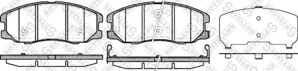 Stellox 001 094L-SX - Тормозные колодки, дисковые, комплект autospares.lv