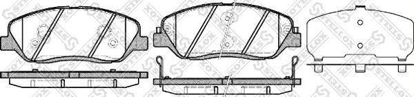 Stellox 001 092B-SX - Тормозные колодки, дисковые, комплект autospares.lv