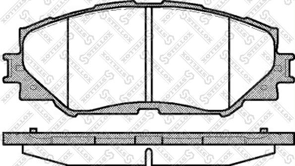 Stellox 001 089B-SX - Тормозные колодки, дисковые, комплект autospares.lv