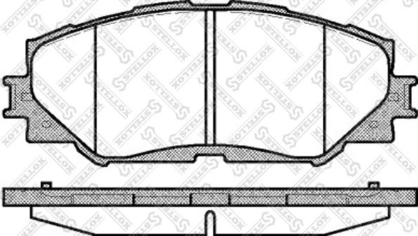 Stellox 001 089L-SX - Тормозные колодки, дисковые, комплект autospares.lv