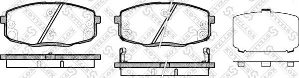 Stellox 001 083B-SX - Тормозные колодки, дисковые, комплект autospares.lv