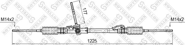 Stellox 00-35015-SX - Рулевой механизм, рейка autospares.lv