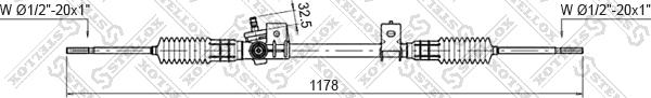 Stellox 00-35030-SX - Рулевой механизм, рейка autospares.lv