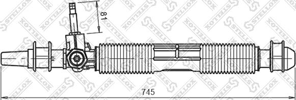 Stellox 00-35020-SX - Рулевой механизм, рейка autospares.lv