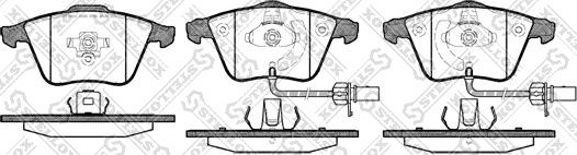 Stellox 975 012-SX - Тормозные колодки, дисковые, комплект autospares.lv